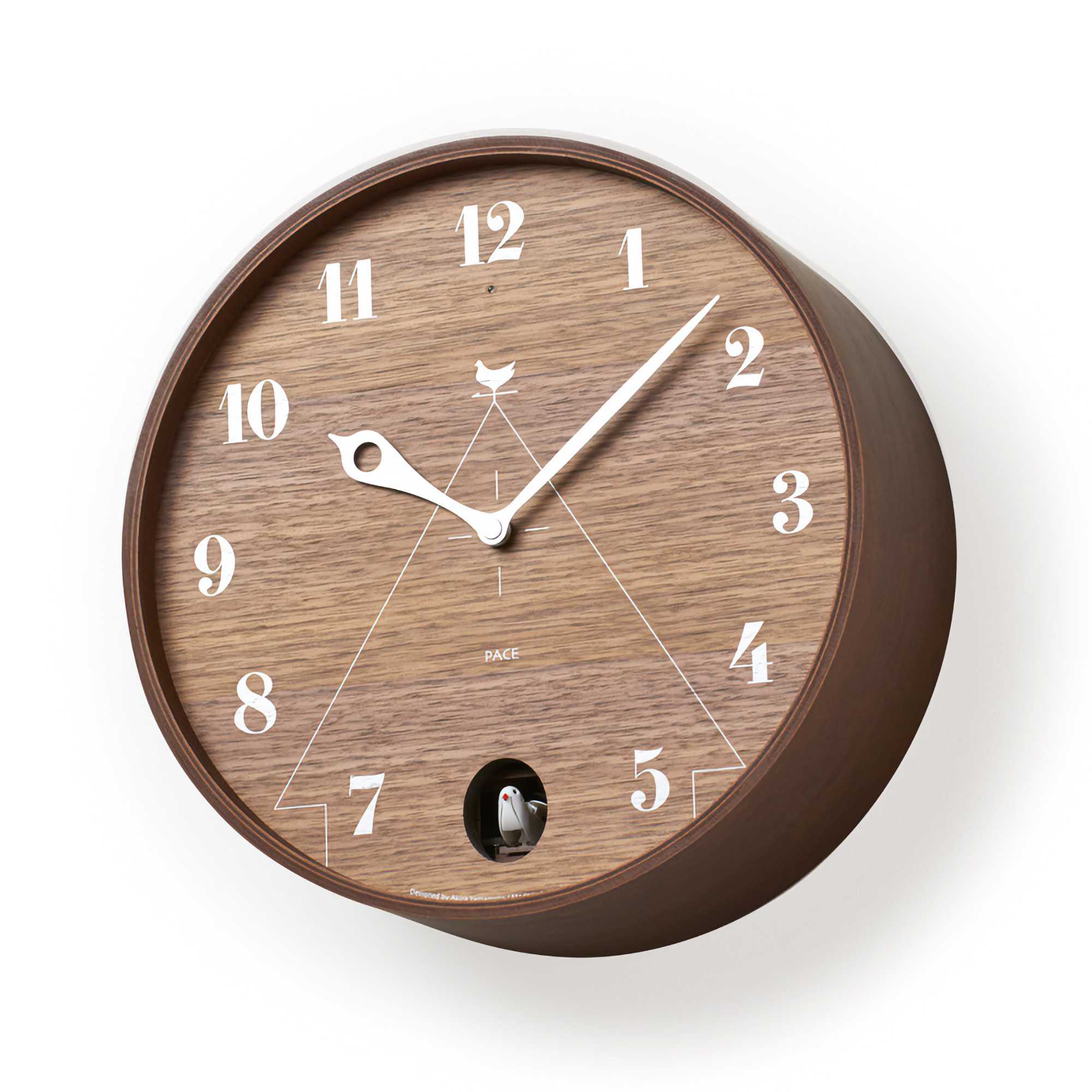 Lemnos Pace Cuckoo Wall Clock, Brown