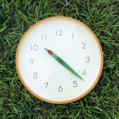 Lemnos Perch Clock, Ladybird (Ø25.4cm)