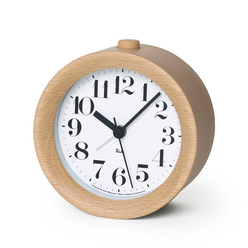 Lemnos Riki Alarm Clock, Natural