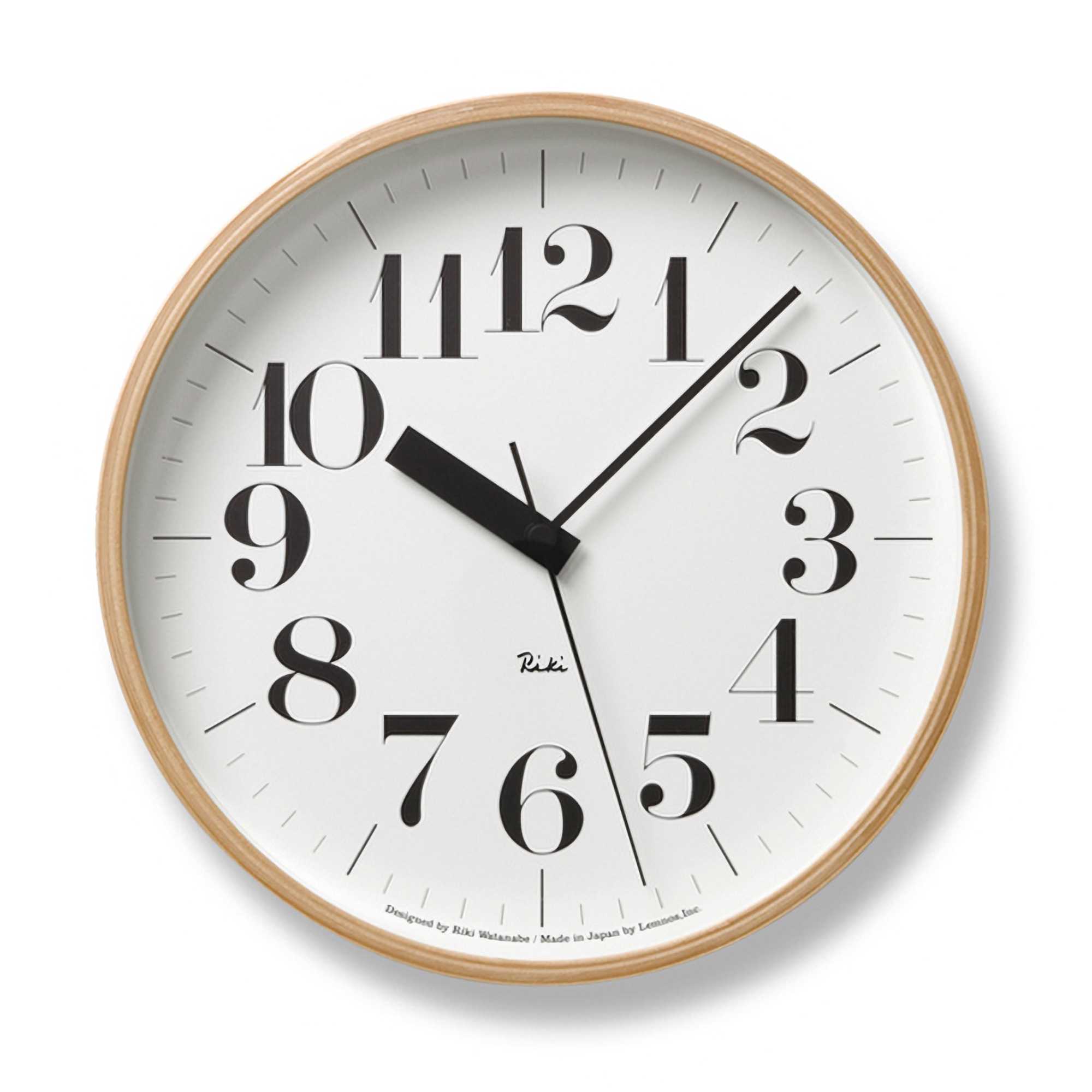 Umbra Ribbon wall clock, beechwood HOMELESS.hk