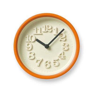 Lemnos Small Clock, Orange