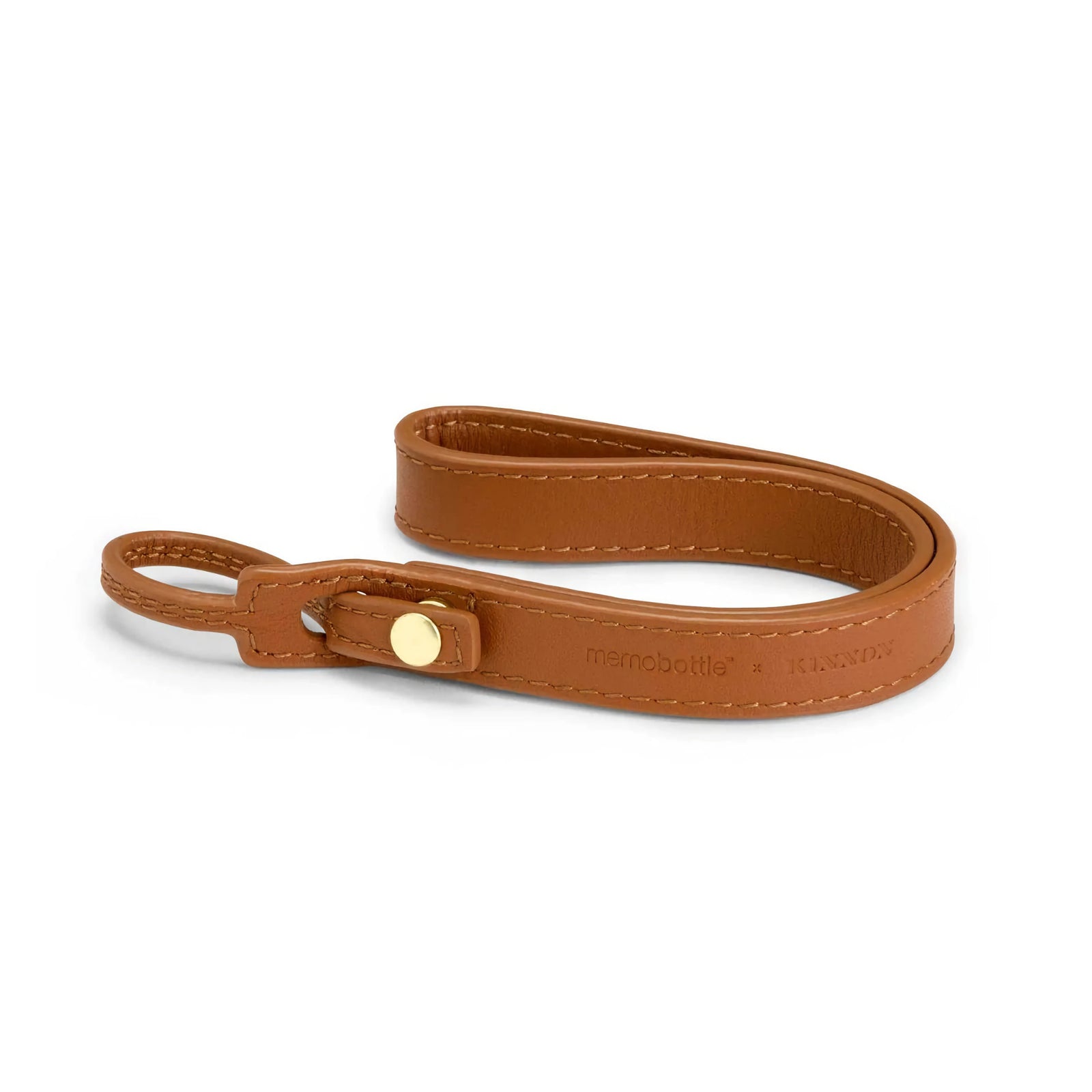 Memobottle leather lanyard, tan