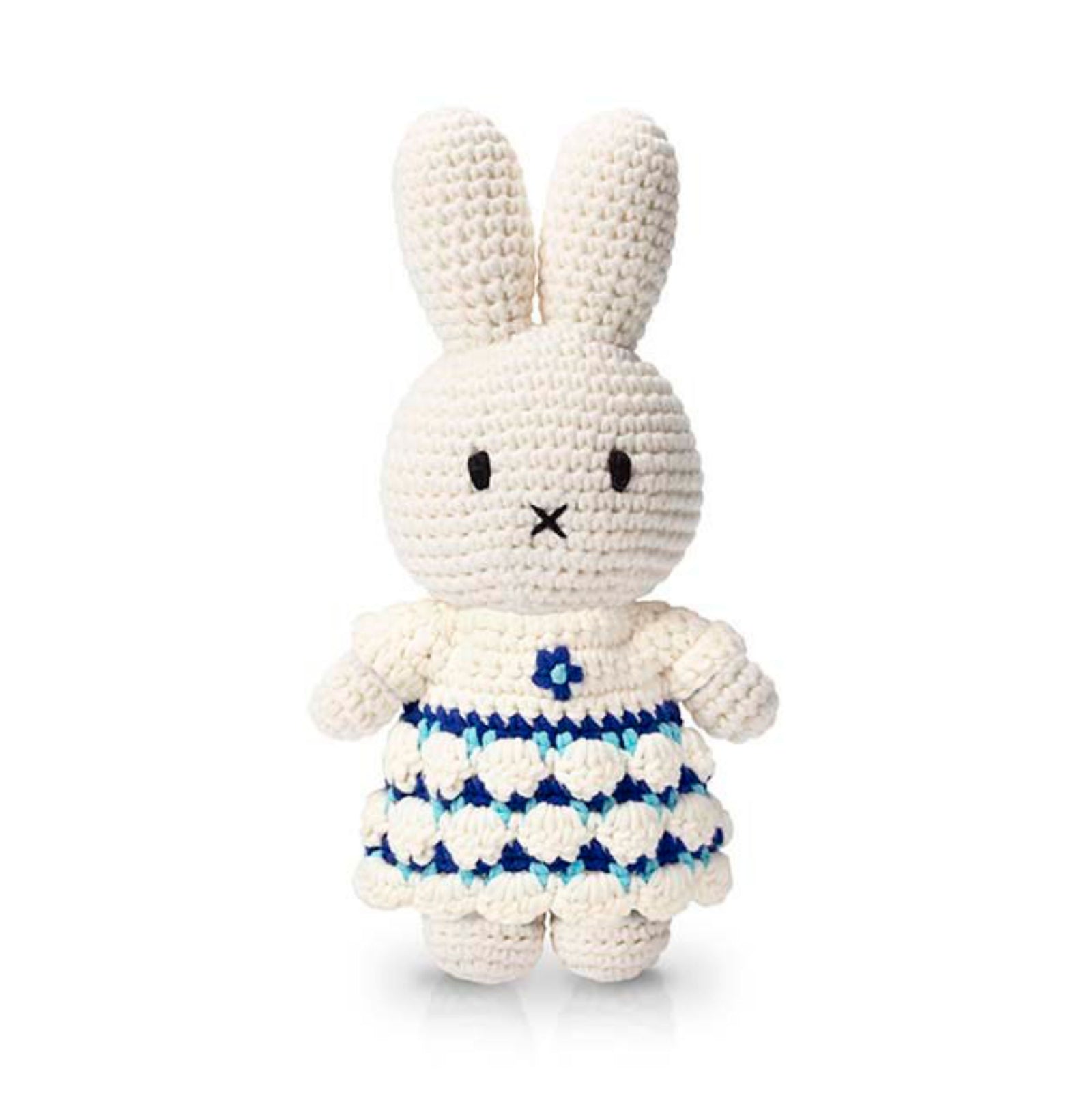 Just Dutch Miffy Crochet 25cm, New Delft Blue Dress