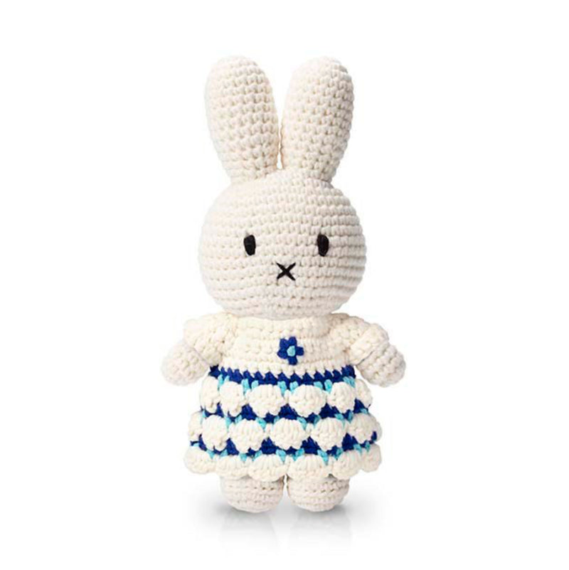 Just Dutch Handmade Dolls, Miffy and her new delft blue dress