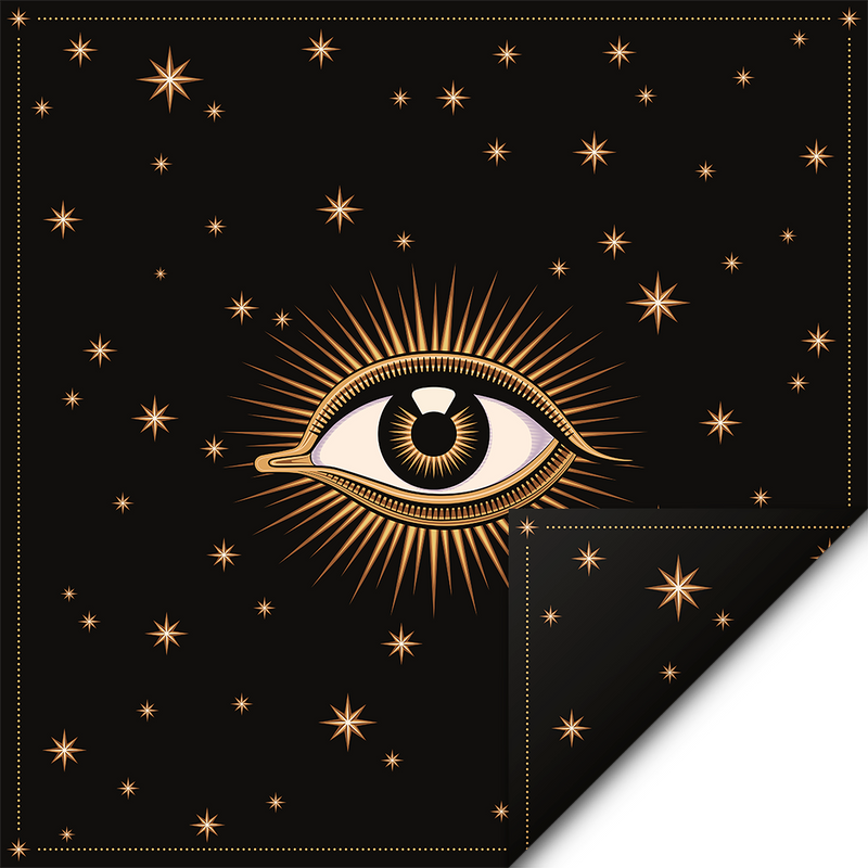 Podevache Eye & Stars 100% Silk Scarf 100x100cm