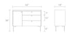 Blu Dot Peek 1 Door 3 Drawer Credenza
