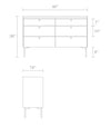 Blu Dot Peek 6 Drawer Dresser