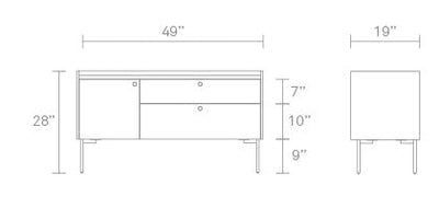 Blu Dot Peek Small Media Stand