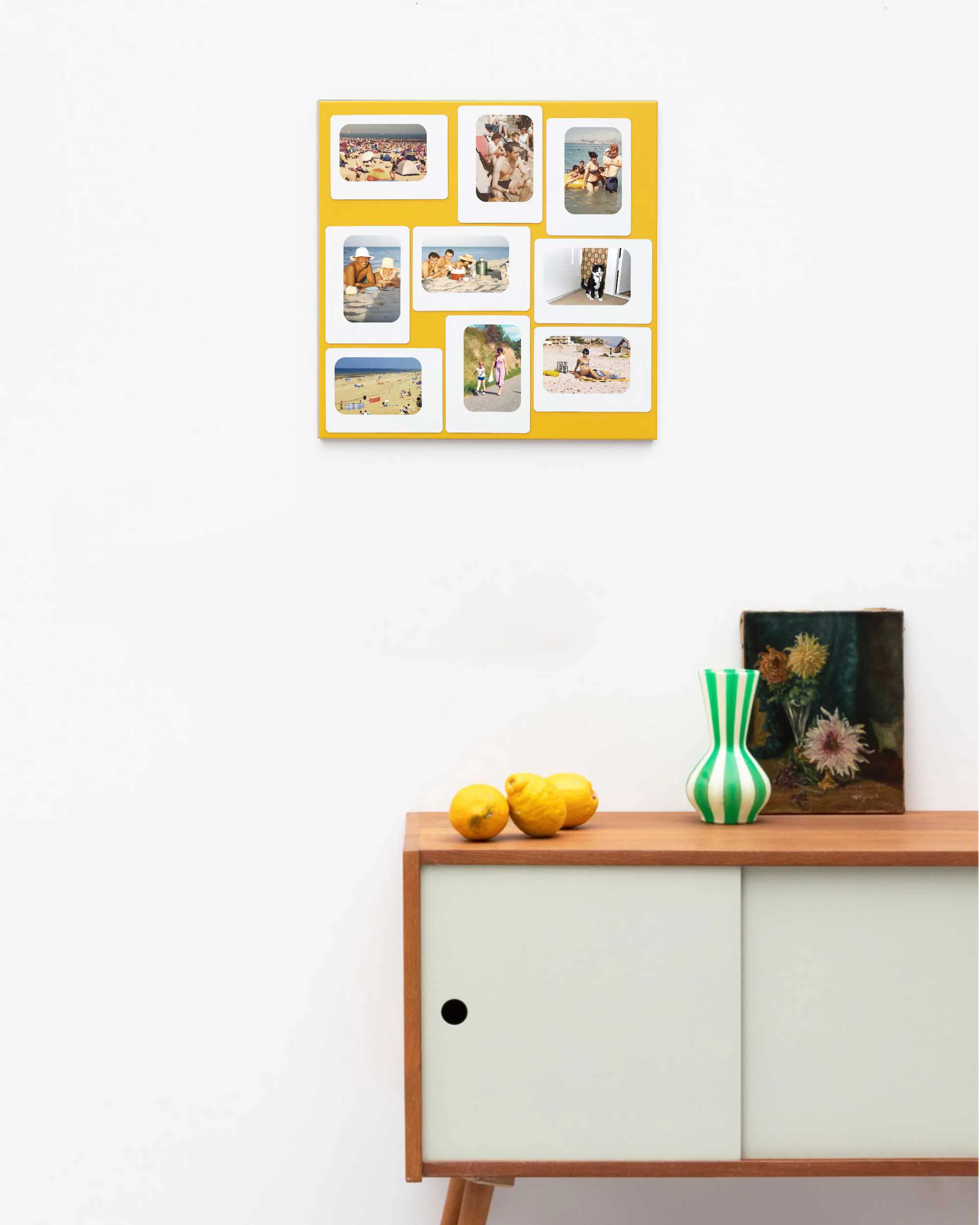 Framed Wall Shelf Stick Presse Citron