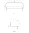 Blu Dot Puff Puff 67" Sofa