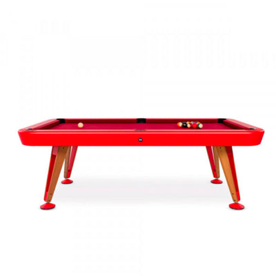 RS Barcelona Diagonal Pool Table , Red(RAL3020)