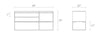 Blu Dot Rule 1 Door / 2 Drawer Console
