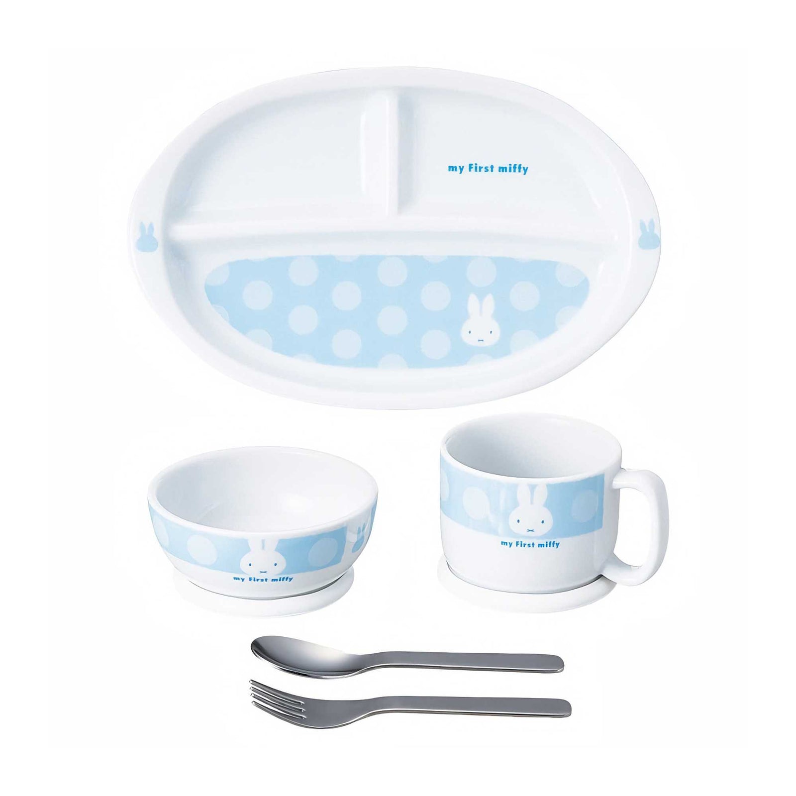 Miffy Children's Tableware Set, Blue