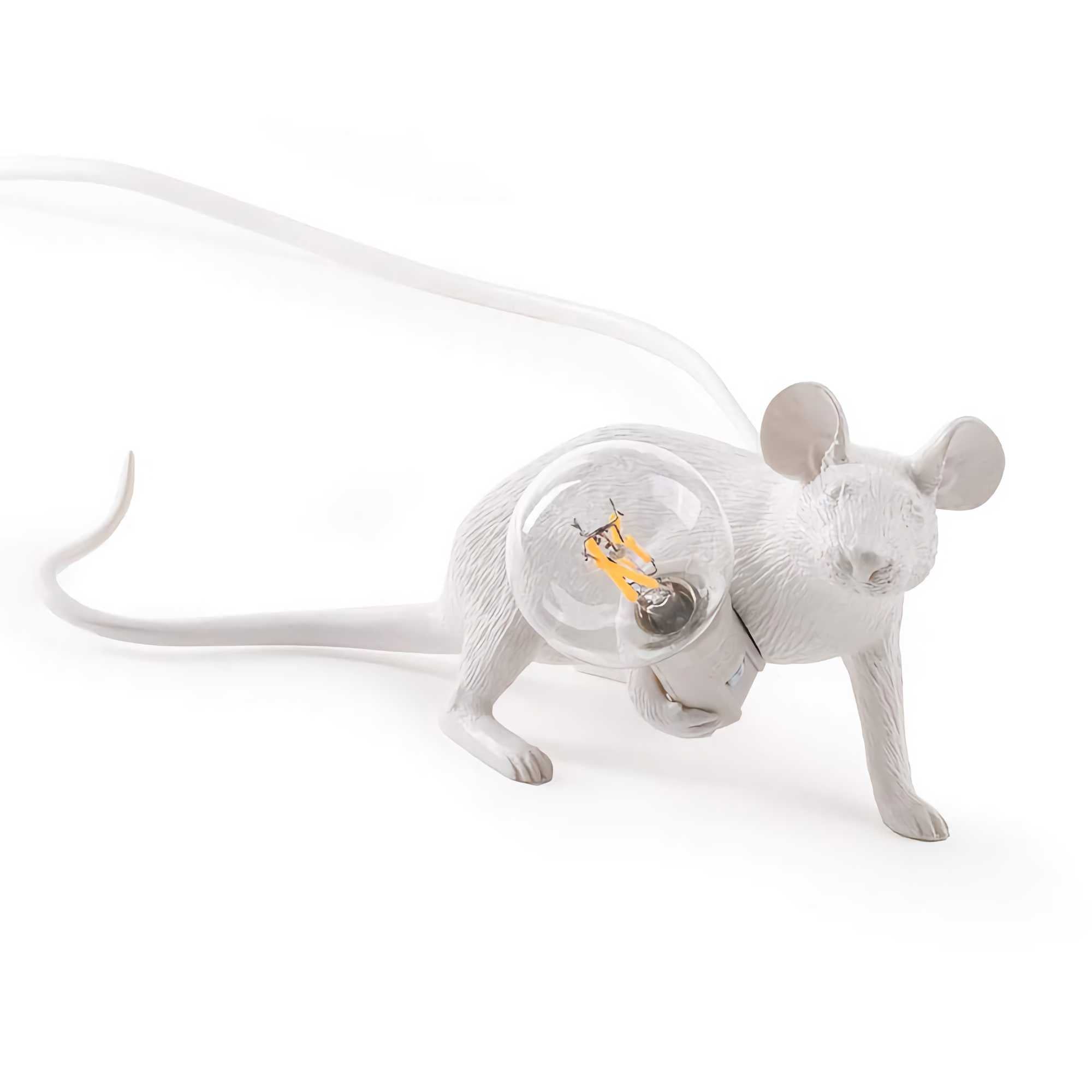Seletti Mouse Light Lop, White