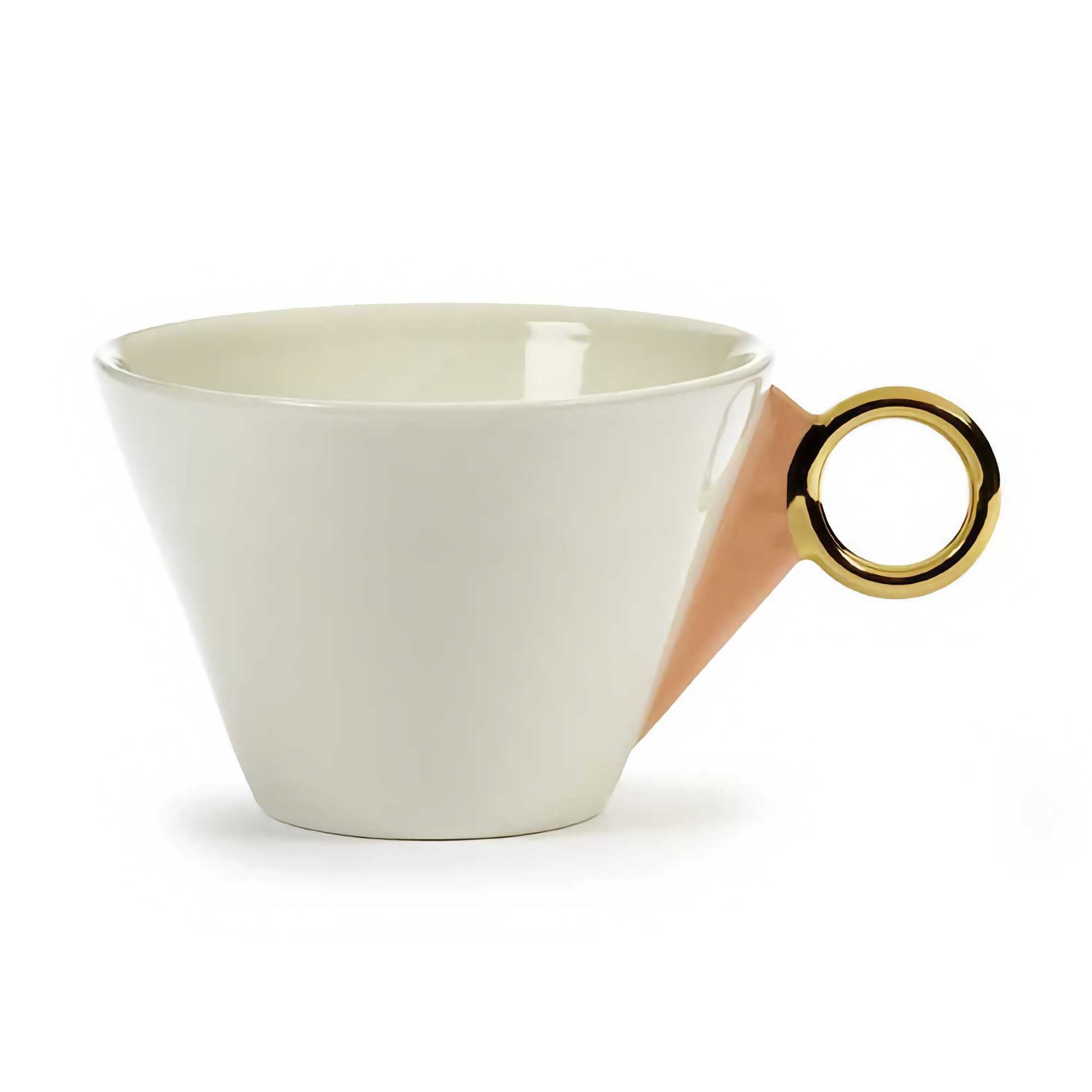 Serax Desiree Tea Cup, White/Gold/Pink