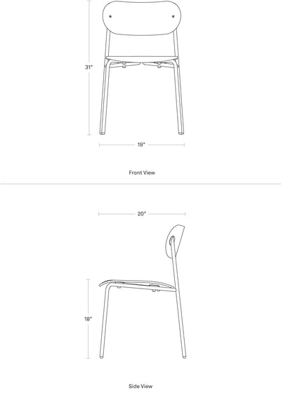Blu Dot SideBySide Wood Dining Chair