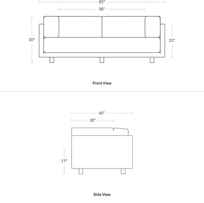 Blu Dot Sunday 82" Sofa