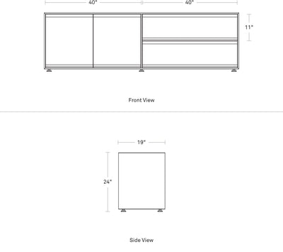 Blu Dot Superchoice 2 Door / 2 Drawer Console