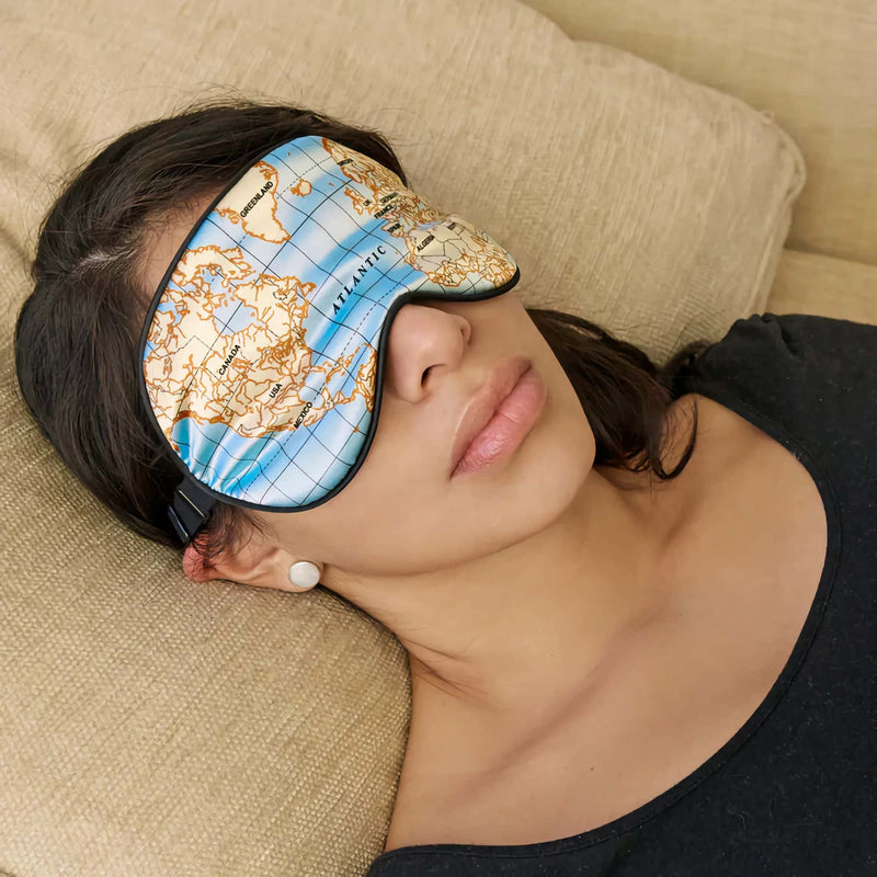 Kikkerland Maps Ultra Soft Sleep Mask