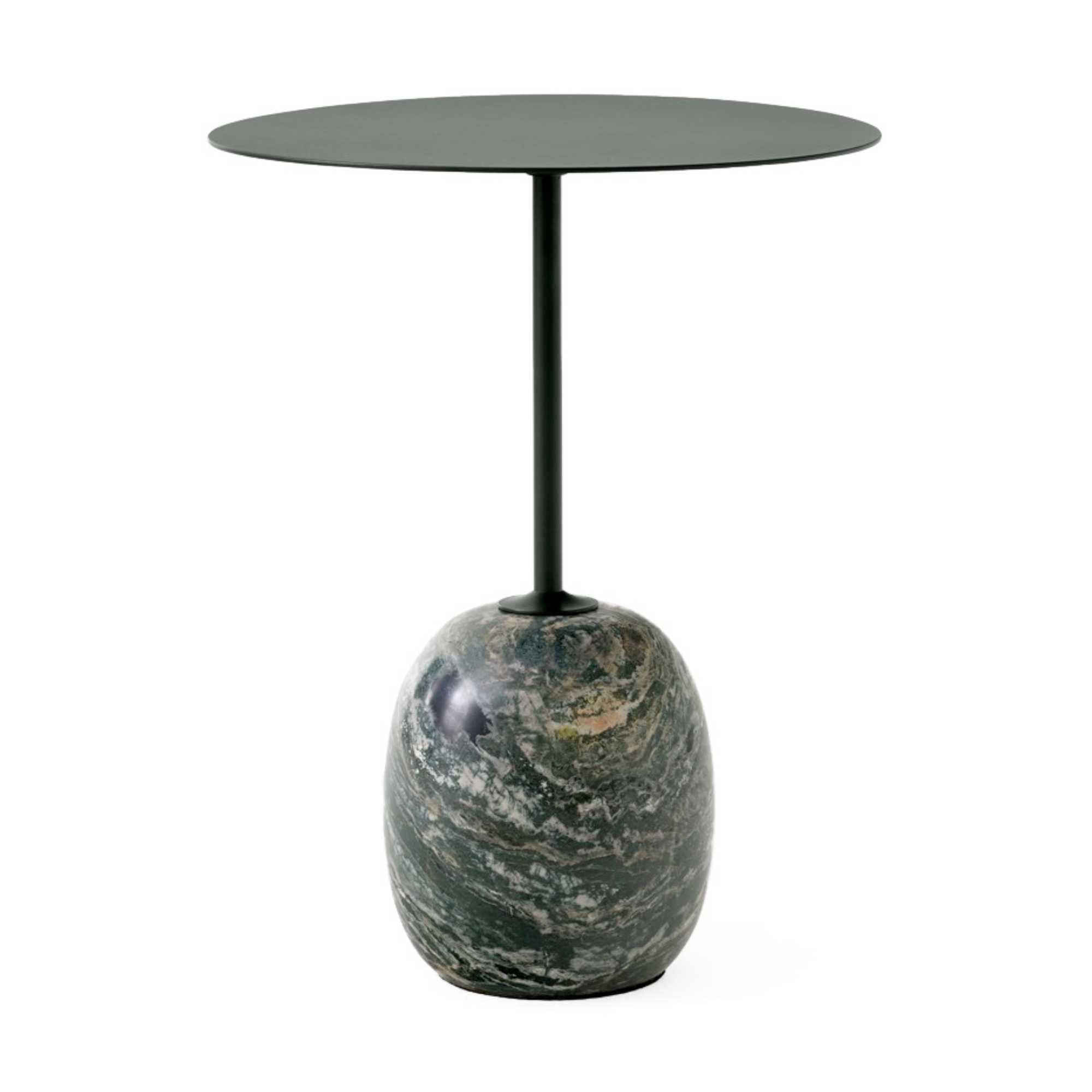 &Tradition LN8 Lato side table, Deep Green/Verde Alpi Marble (Ø40xH50cm)