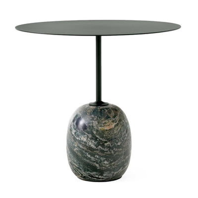&Tradition LN9 Lato Oval Side Table, Deep Green/Verde Alpi Marble (W50xD40xH45cm)