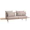 &Tradition SC3 Fly sofa, white oiled oak/hot madison 094