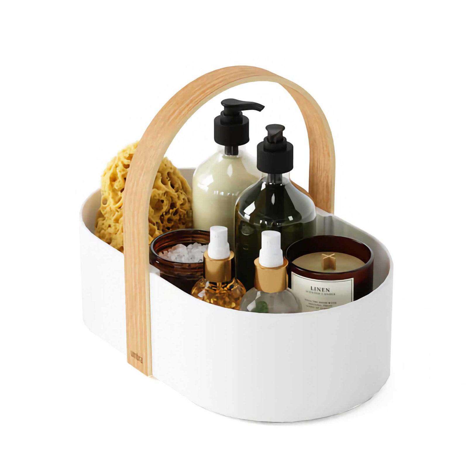 Umbra Bellwood caddy, white/natural