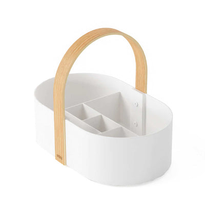 Umbra Bellwood Caddy, White/Natural