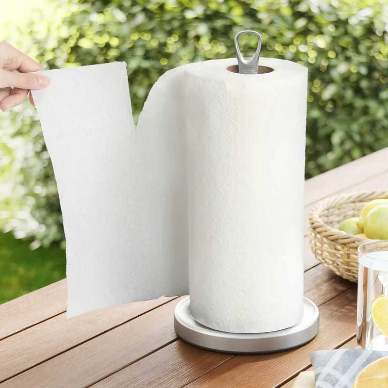 Umbra Ribbon Paper Towel Holder, Nickel/Grey