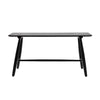 Villa Collection Bast Bench, Black Stained Oak