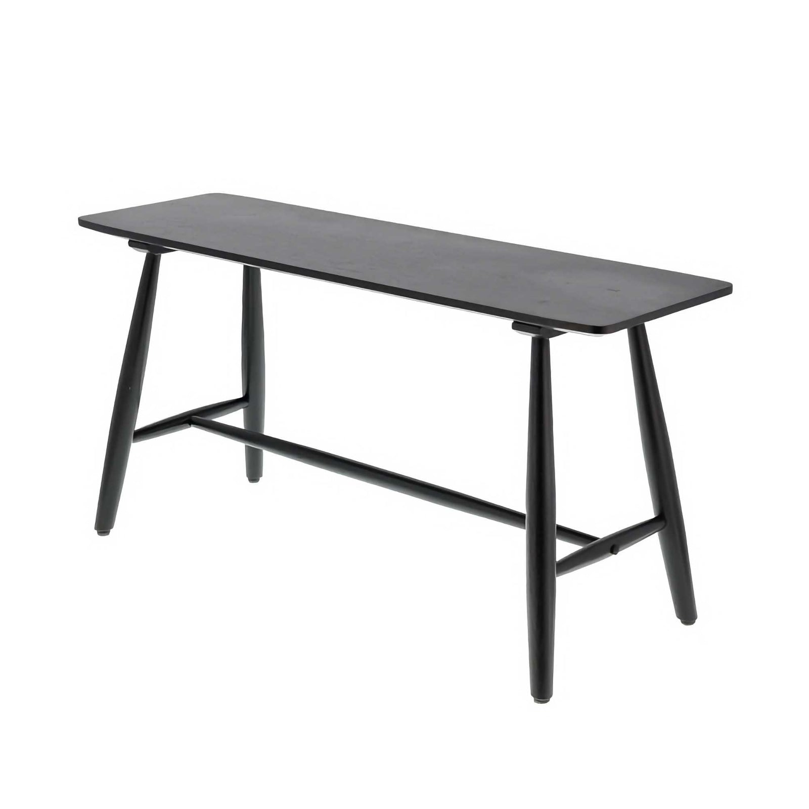 Villa Collection Bast Bench, Black Stained Oak