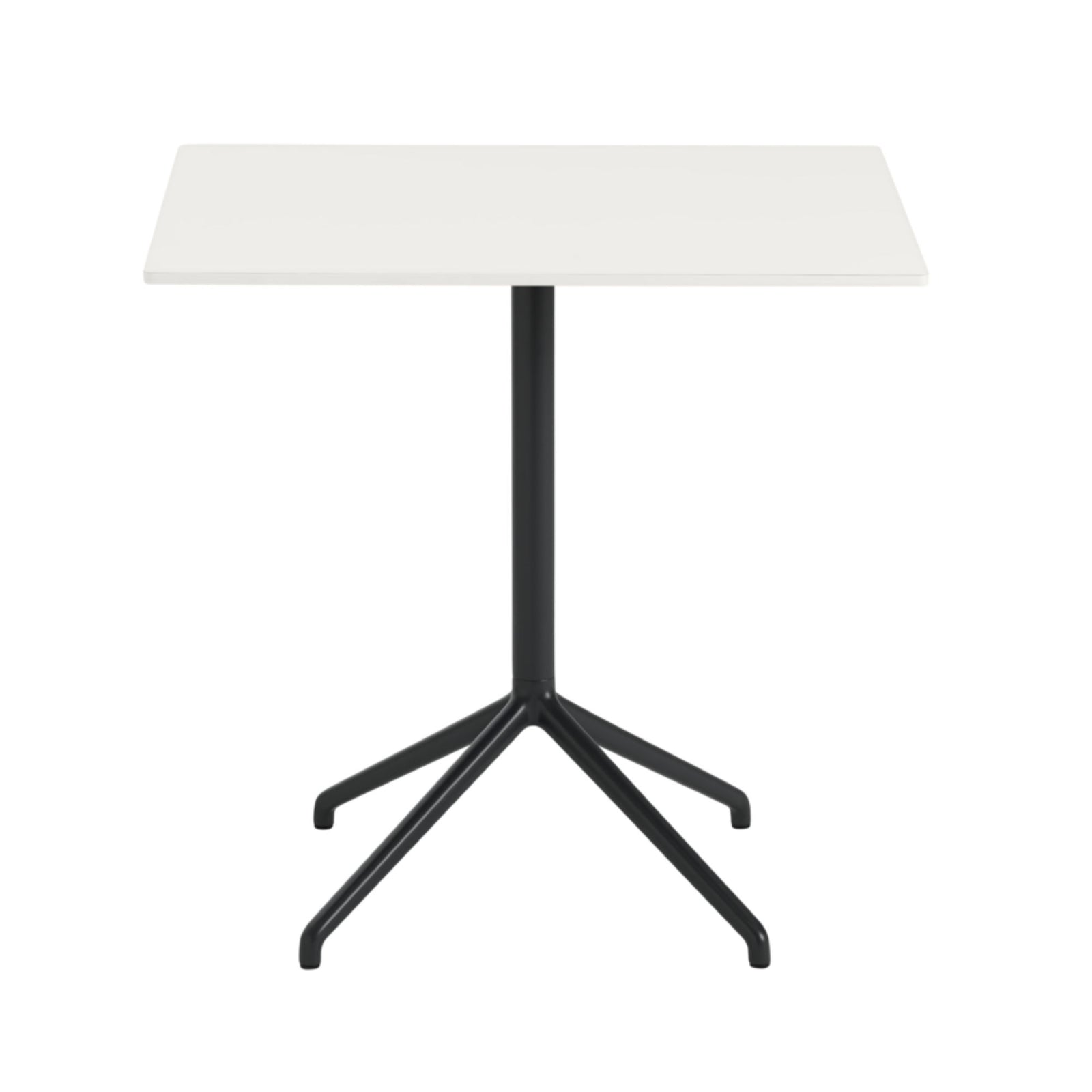 Muuto Still Cafe Table 75x65 h:73cm , White Nanolaminate/Black