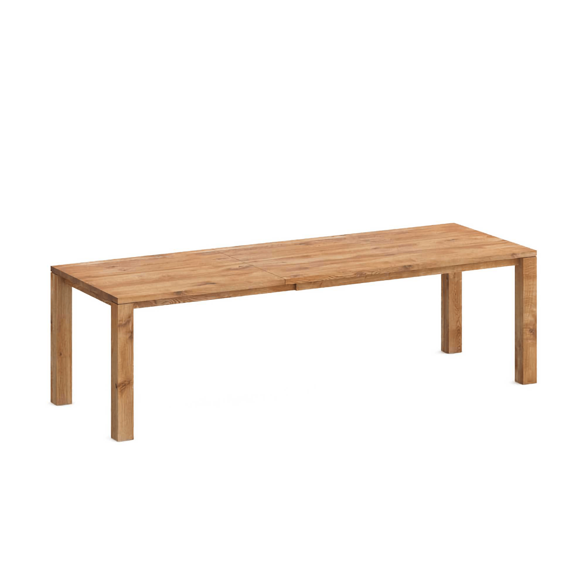Vitamin Design Butterfly pull-out solid wood table, knotty oak oil (w90 x l140/200 cm)