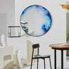 Petite Friture Francis mirror extra-large, blue and violet water colour (Ø110cm)