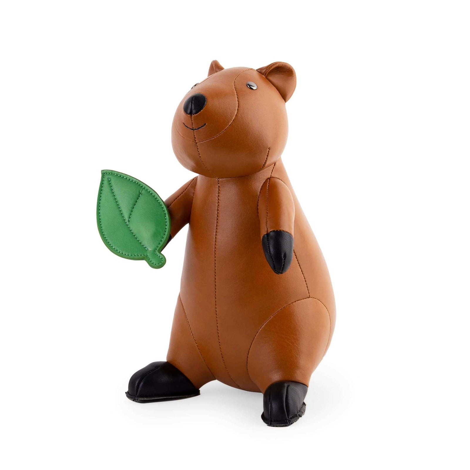 Zuny Bookend Quokka, Tan/Black