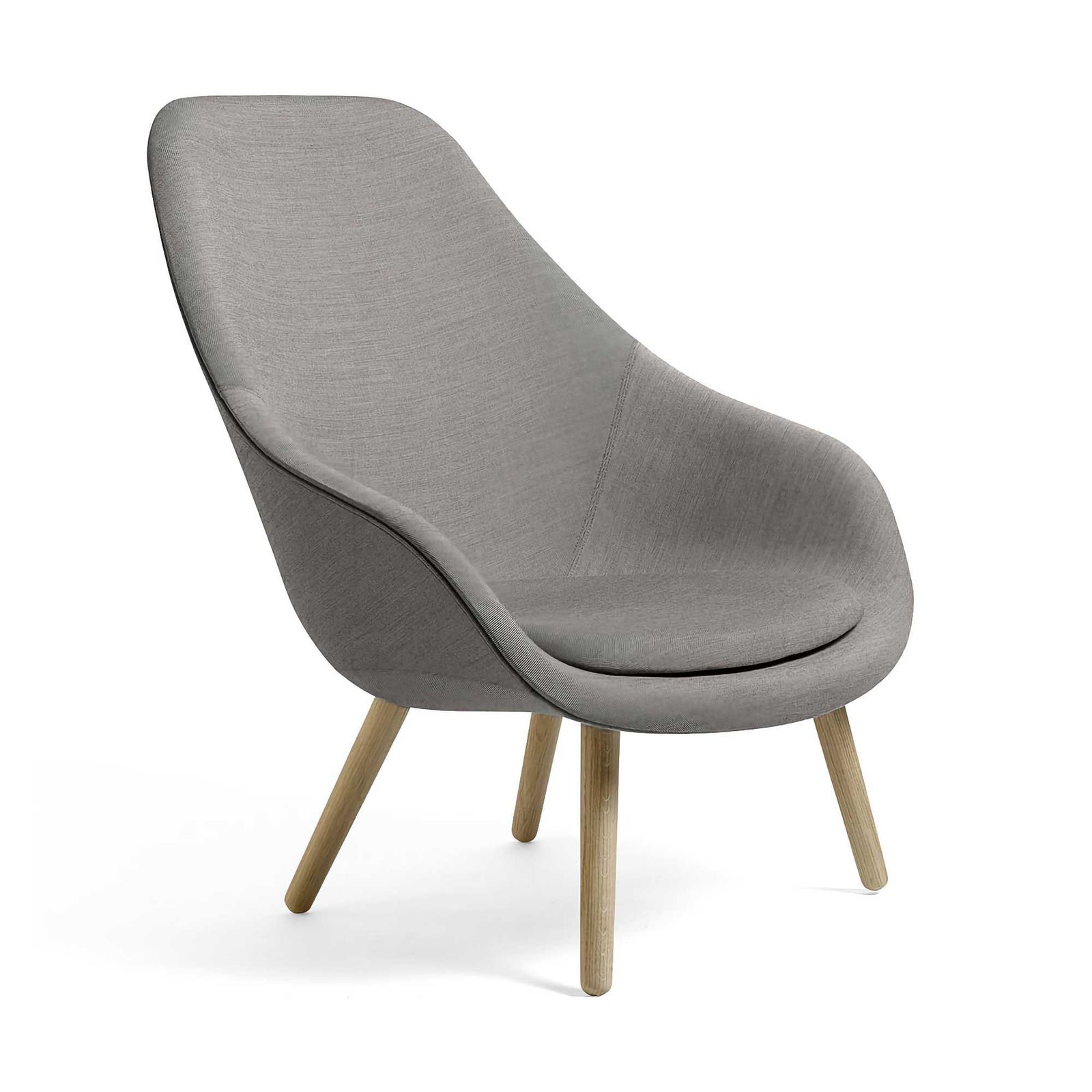 Hay AAL 92 About A Lounge chair with seat cushion, remix 123/soaped oak