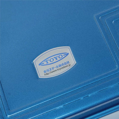 Toyo T-410 Steel Toolbox, blue