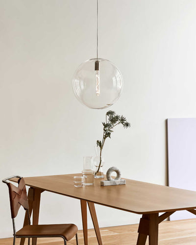 Design House Stockholm Luna pendant lamp, clear (ø40 cm)