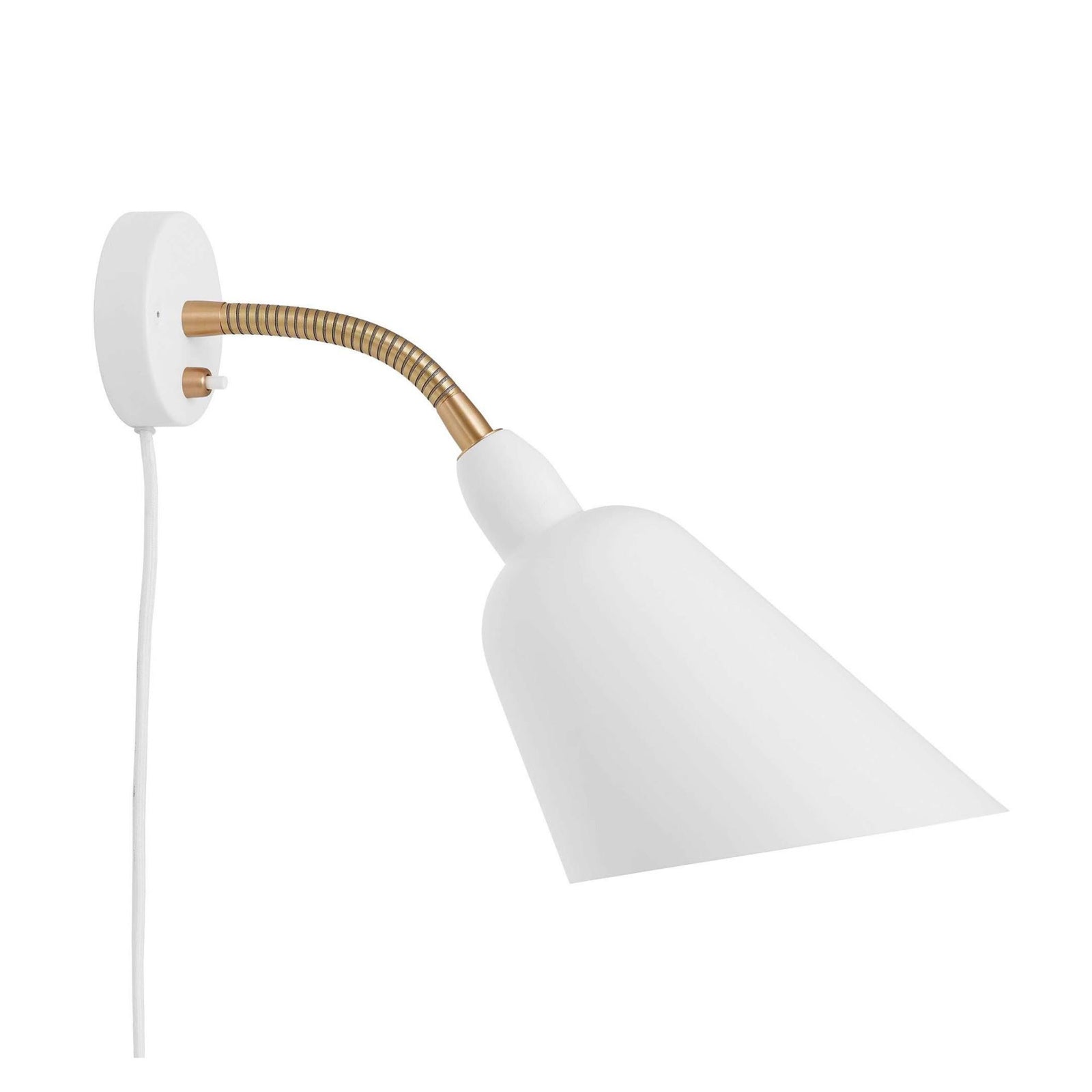 &Tradition AJ9 Bellevue Wall Lamp , White/Brass