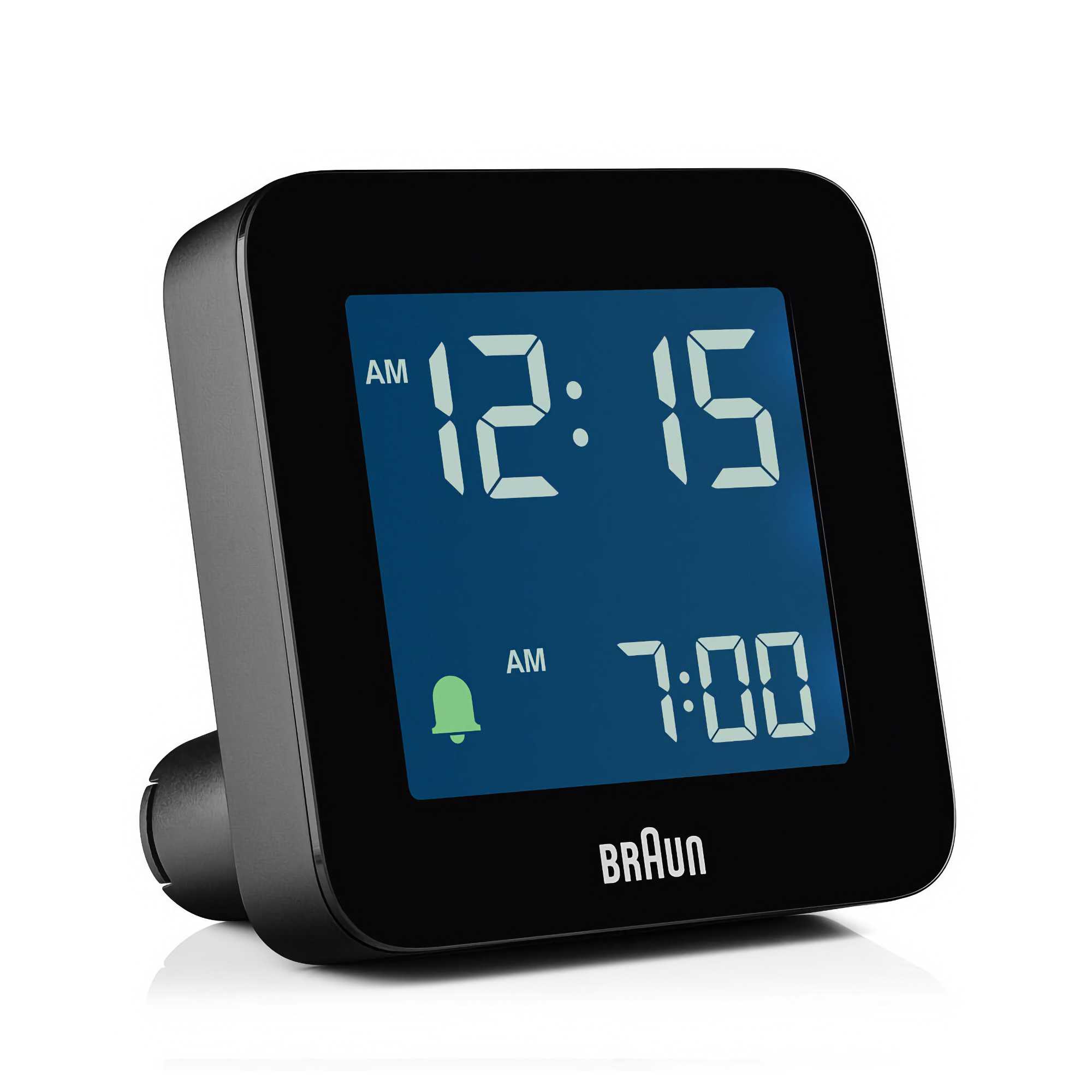 Braun Digital Alarm Clock with Snooze, Black