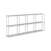 Kriptonite Krossing wall shelf (h33cm), aluminium (133x67cm)