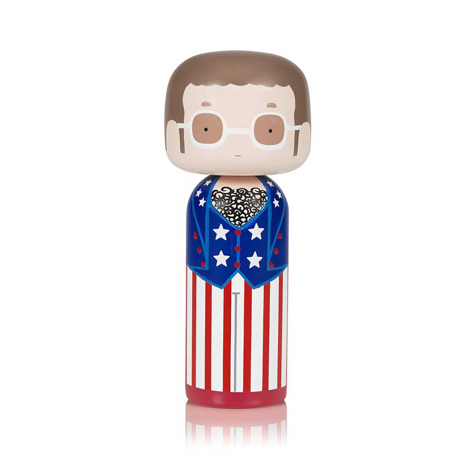 Lucie Kaas kokeshi doll 15cm, elton in usa