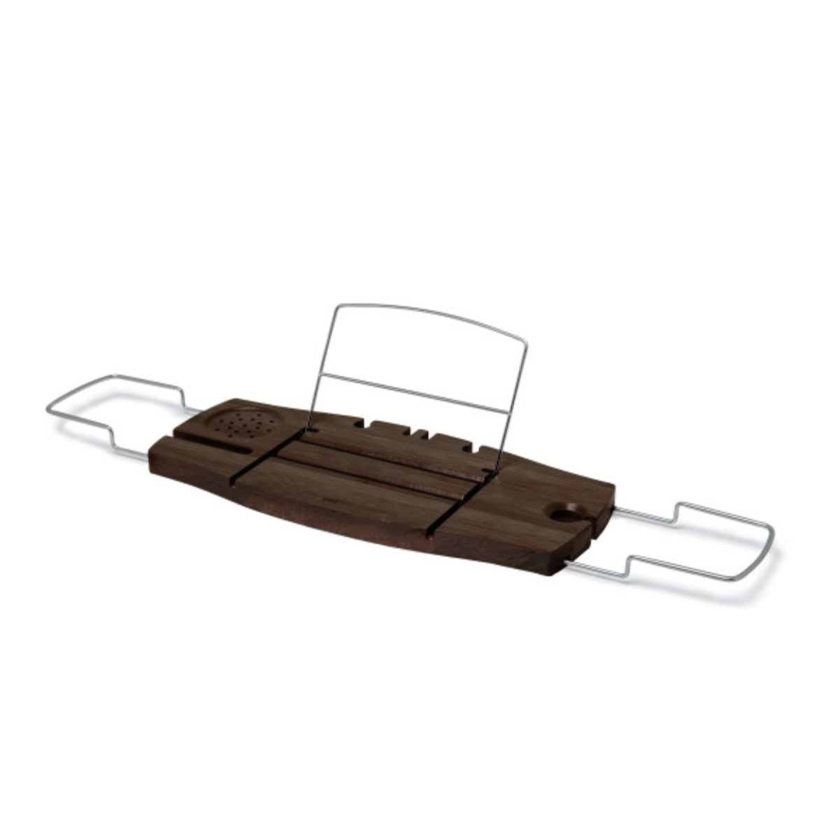 Umbra Aquala bathtub caddy, walnut