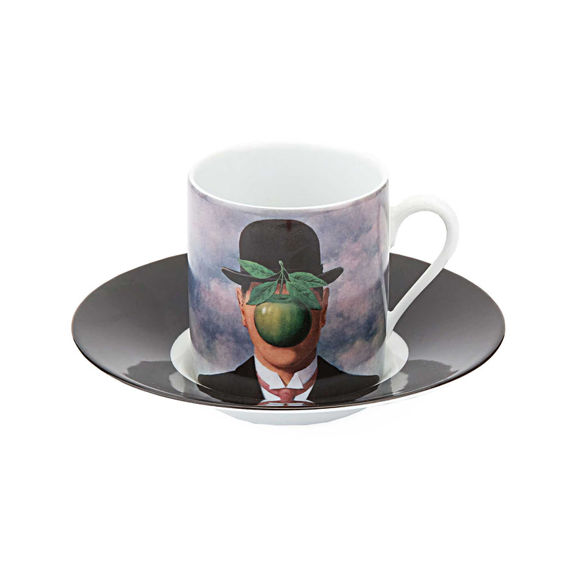 Ligne Blanche Rene Magritte porcelain espresso set, La Grande Guerre