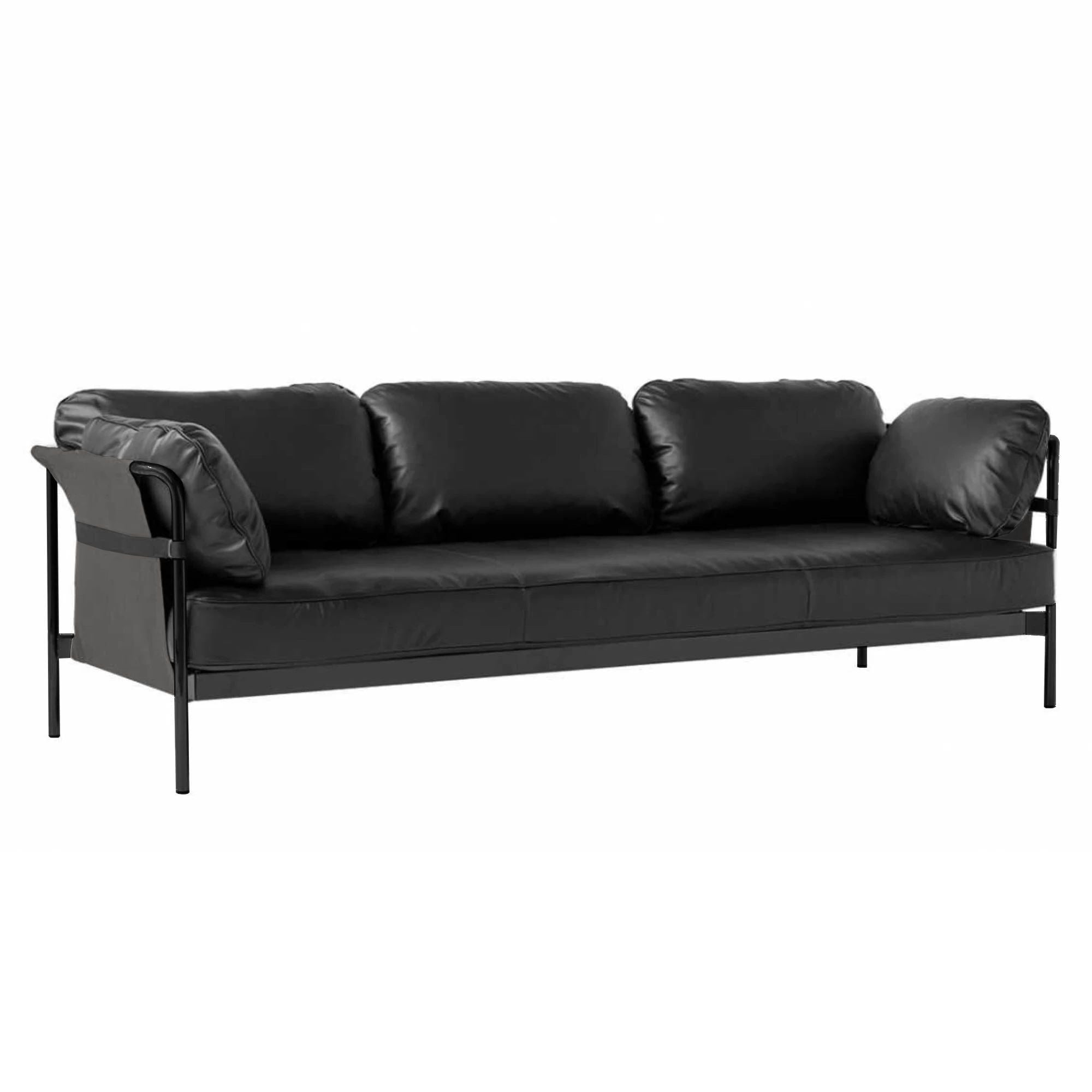HAY Can 3-Seater Sofa 2.0 , Black-Grey-Silk0842