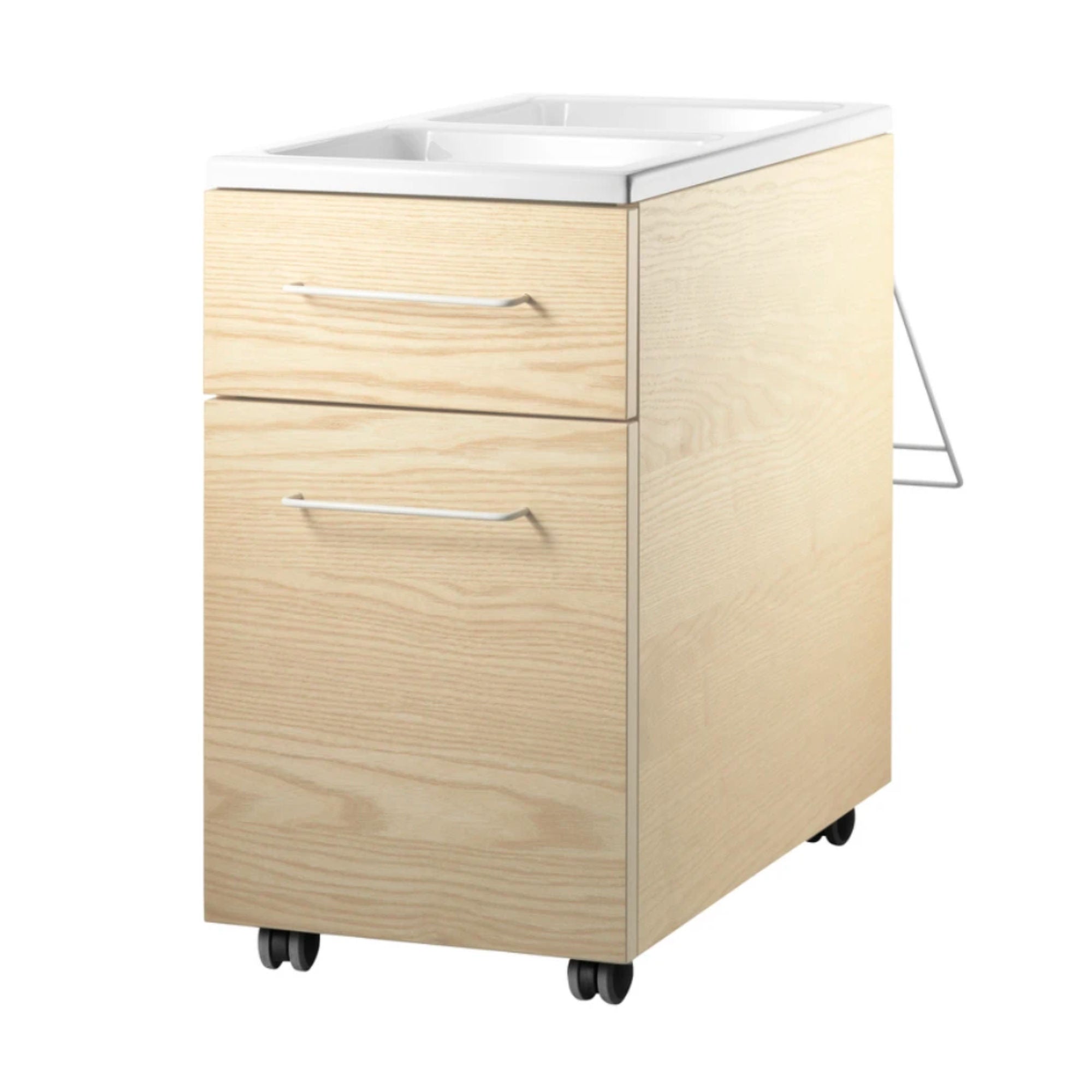 String Mobile Storage Units Drawers on Casters , Ash