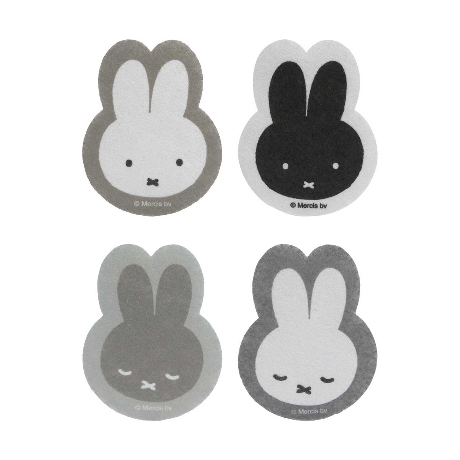 Miffy non-woven cloth sponge (set of 4)