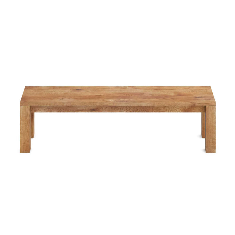 Vitamin Design Living bench, solid knotty oak oiled/dark brown (120x40cm)