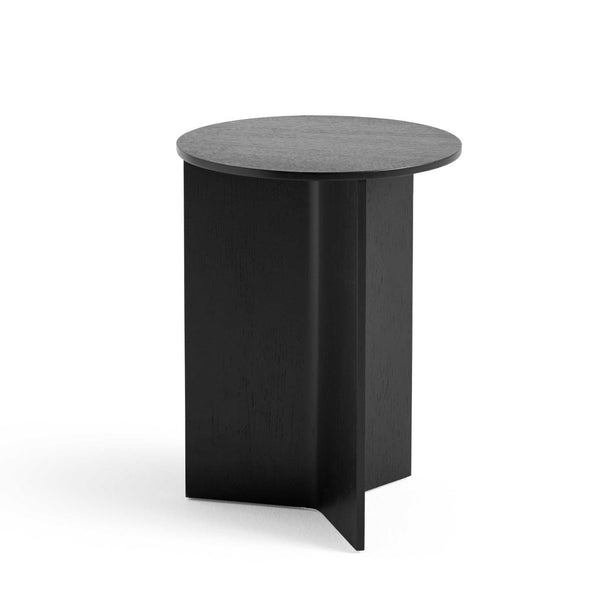 Table Top Slit Hay Slit Side Table Wood High, black - HOMELESS.hk