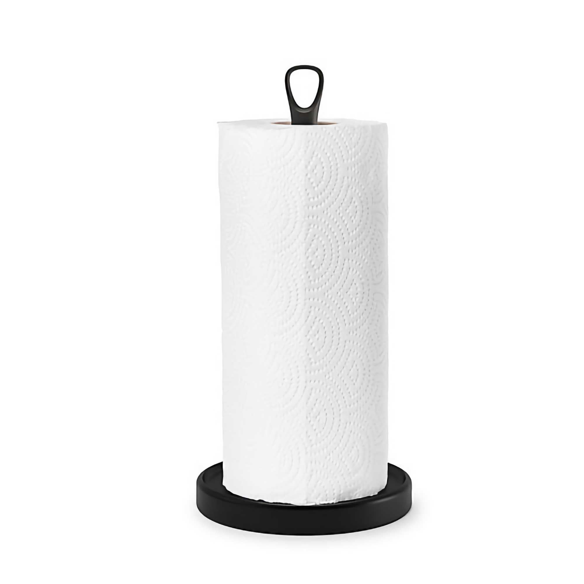 Umbra Ribbon paper towel holder, black